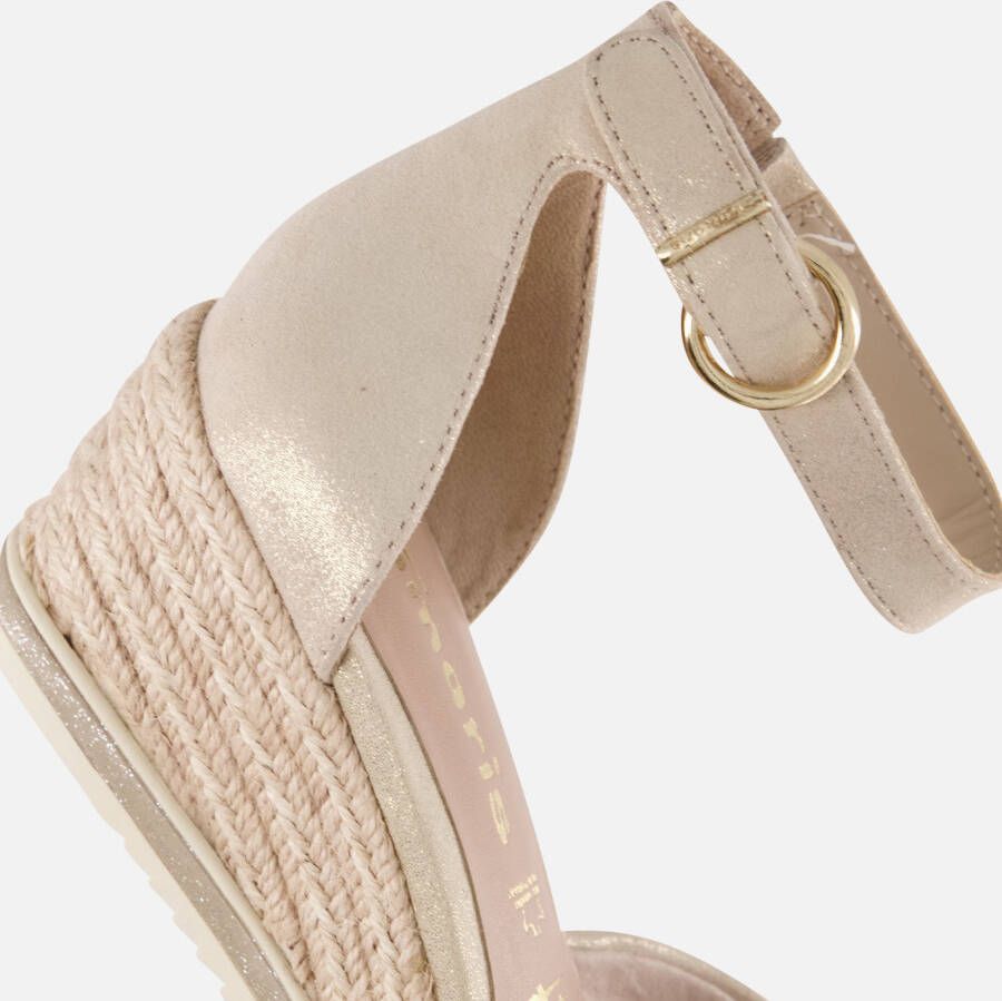 tamaris Espadrilles Sleehak goud Leer