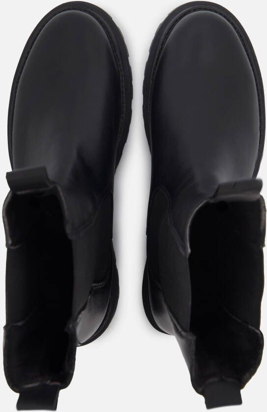tamaris Hoge Chelsea boots zwart Leer