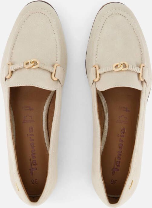 tamaris Instappers beige Leer