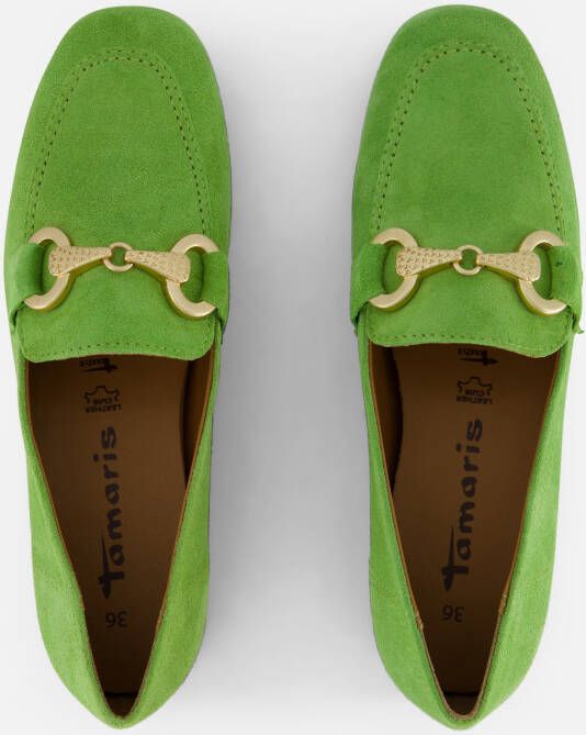 tamaris Instappers groen Suede