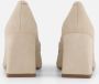 Tamaris Beige Suède Pump met Gouden Detail Beige Dames - Thumbnail 4