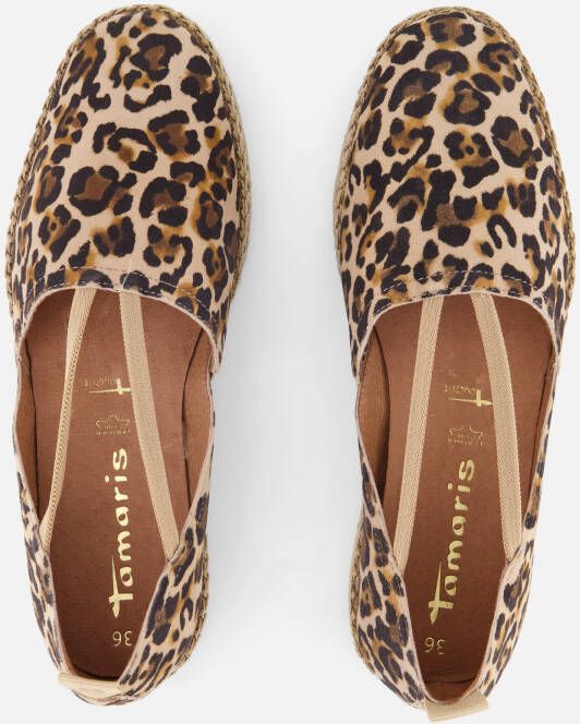 tamaris Leopard Espadrilles bruin Leer