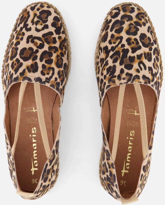tamaris Leopard Espadrilles bruin Leer