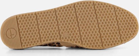 tamaris Leopard Espadrilles bruin Leer