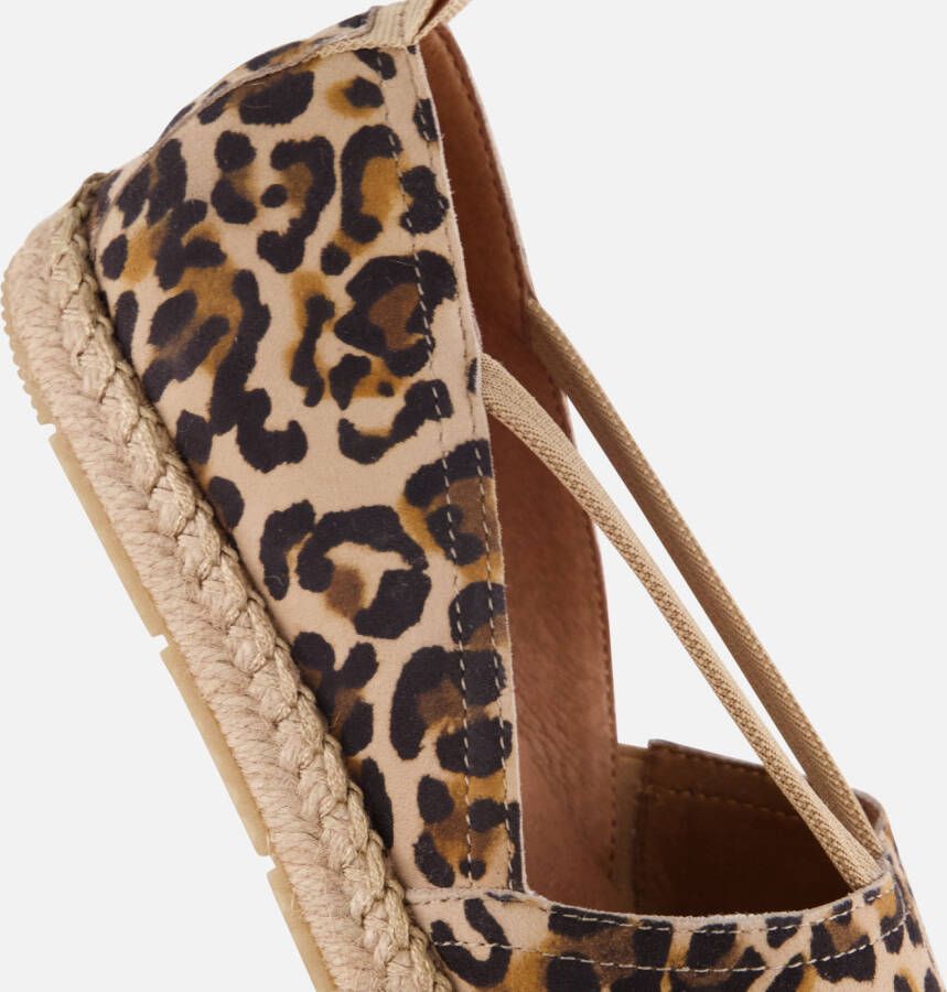 tamaris Leopard Espadrilles bruin Leer