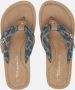 Tamaris Leopard Slippers blauw Textiel Dames - Thumbnail 3