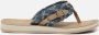 Tamaris Leopard Slippers blauw Textiel Dames - Thumbnail 6