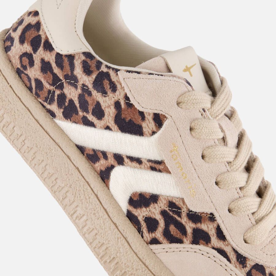 tamaris Leopard Sneakers beige Leer