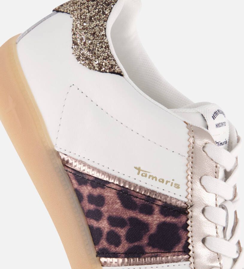 tamaris Leopard Sneakers wit Synthetisch