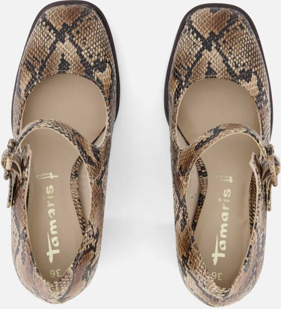 tamaris Mary Jane Pumps bruin Synthetisch