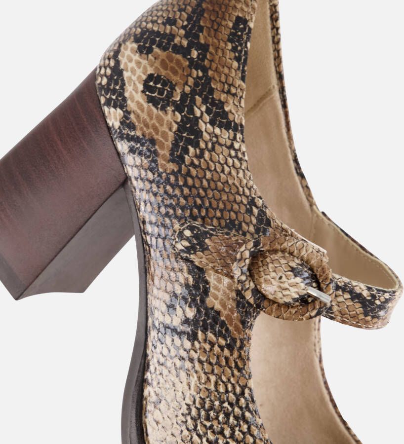 tamaris Mary Jane Pumps bruin Synthetisch