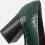 Tamaris Groene Krokodillenprint Pump Green Heren - Thumbnail 8