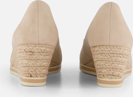 tamaris Pumps met sleehak beige Leer