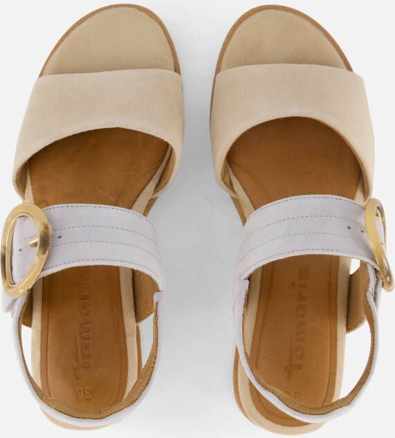 tamaris Sandalen beige Leer