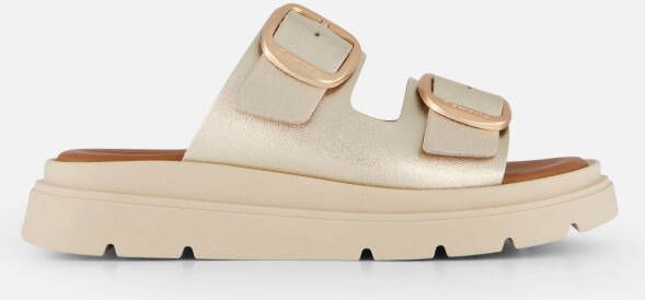 tamaris Sandalen goud Leer