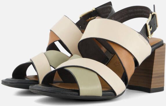 tamaris Sandalen met hak beige Leer