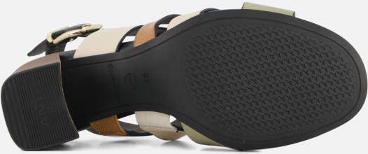 tamaris Sandalen met hak beige Leer