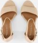 Tamaris Sandalen met hak beige Textiel Dames - Thumbnail 7