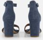 Tamaris Denim Sandalen met hak blauw Textiel - Thumbnail 2