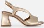 Tamaris Sandalen met hak brons Leer Dames - Thumbnail 9