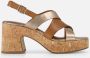 Tamaris Sandalen met hak cognac Synthetisch Dames - Thumbnail 10