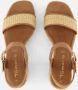 Tamaris Sandalen met hak cognac Textiel Dames - Thumbnail 7