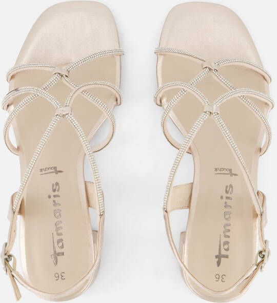 tamaris Sandalen met hak goud Synthetisch