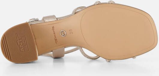 tamaris Sandalen met hak goud Synthetisch