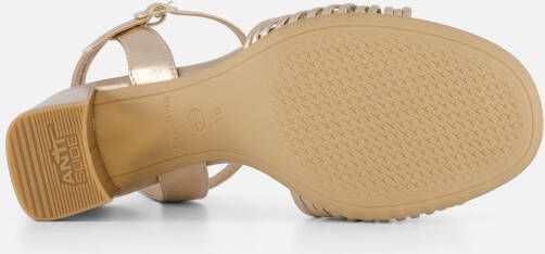 tamaris Sandalen met hak goud Synthetisch