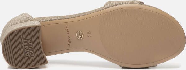 tamaris Sandalen met hak goud Synthetisch