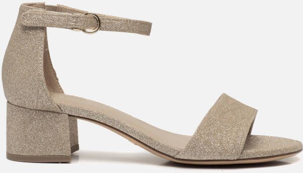 tamaris Sandalen met hak goud Synthetisch