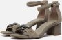 Tamaris Groene Leren Hoge Hak Sandalen Green Dames - Thumbnail 8