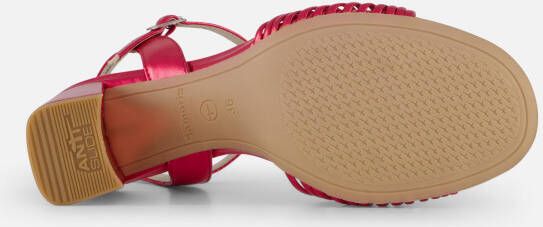 tamaris Sandalen met hak roze Synthetisch