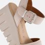 Tamaris Sandalen van leer met geprofileerde plateauzool - Thumbnail 10