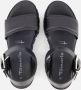 Tamaris Sandalen van leer met geprofileerde plateauzool - Thumbnail 6