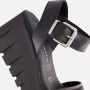 Tamaris Sandalen van leer met geprofileerde plateauzool - Thumbnail 8