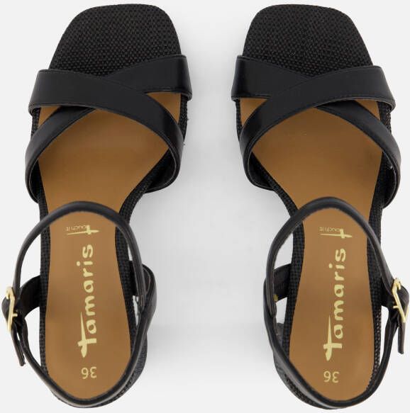 tamaris Sandalen met hak zwart Synthetisch