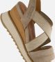 Tamaris Sandalen met sleehak taupe Leer Dames - Thumbnail 8