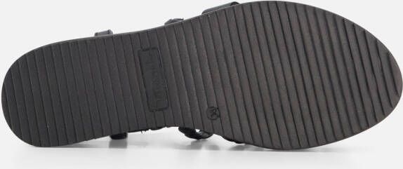 tamaris Sandalen met sleehak zwart Imitatieleer