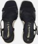 Tamaris Sandalen met sleehak zwart Leer Dames - Thumbnail 6