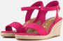 Tamaris Sandalen roze Textiel Dames - Thumbnail 5