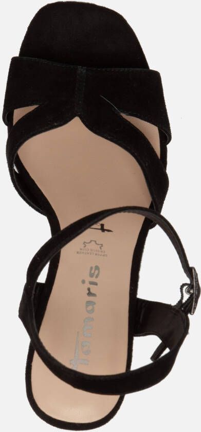 tamaris Sandalen zwart Leer