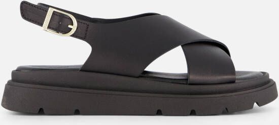 tamaris Sandalen zwart Leer