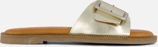 tamaris Slippers goud Leer