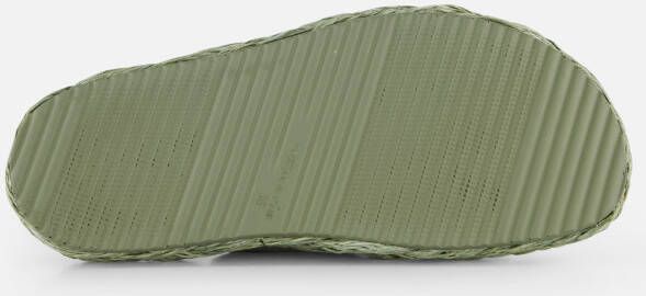 tamaris Slippers groen Leer
