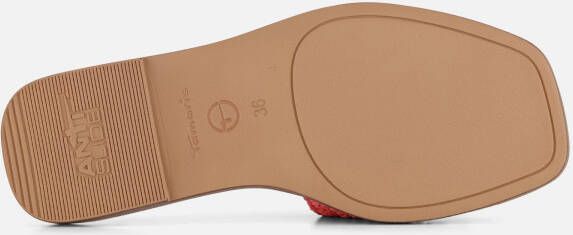 tamaris slippers roze combi