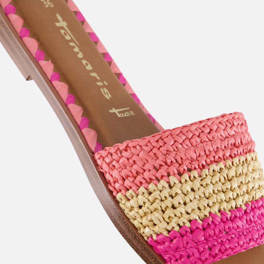 tamaris slippers roze combi