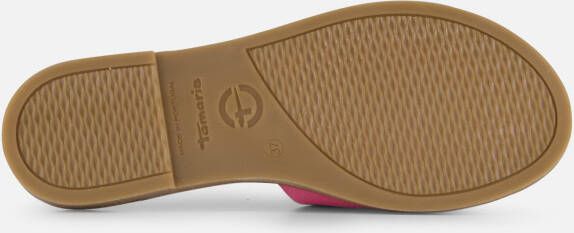 tamaris Slippers roze Leer