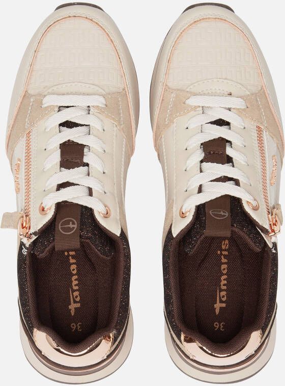 tamaris Sneakers beige Synthetisch