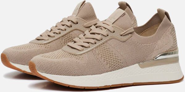 tamaris Sneakers beige Textiel